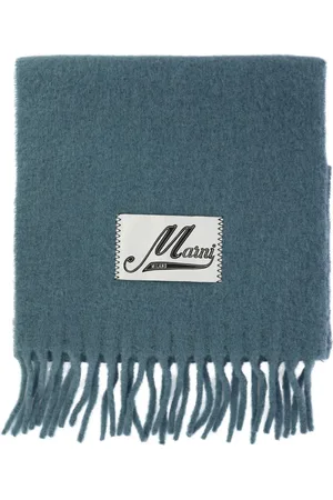 Marni Logo-appliqué alpaca-blend scarf