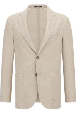 Boggi Milano Linen-cotton blend blazer