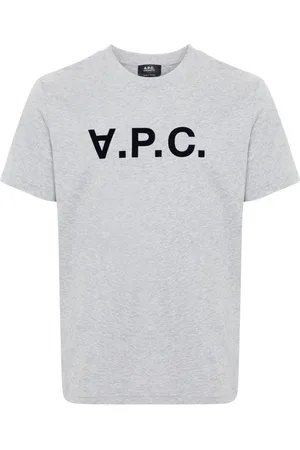 A.P.C. Flocked-logo cotton T-shirt