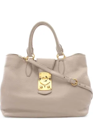 Miu Miu 2000s leather tote bag