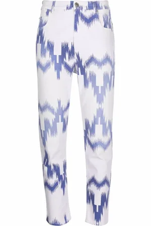 Marant Etoile Patterned cropped jeans