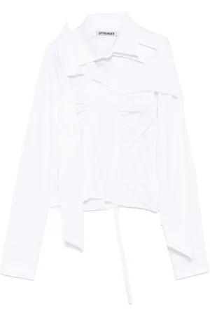 OTTOLINGER Deconstructed lavallière blouse