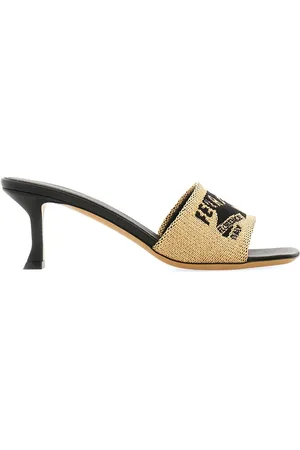 Salvatore Ferragamo 55mm jacquard raffia sandals