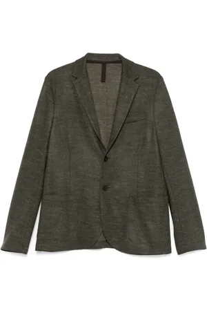 Harris Wharf London Mélange-effect blazer