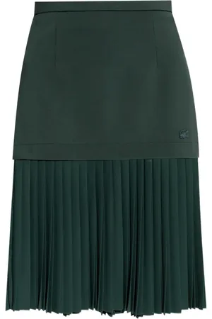 Lacoste Logo-patch pleated skirt