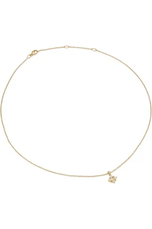 David Yurman 18kt yellow Modern Renaissance Pyramid diamond pendant necklace (1.1mm)