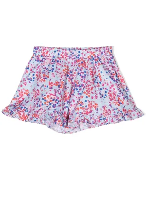 PHILOSOPHY DI LORENZO SERAFINI Floral-print ruffle-hem shorts