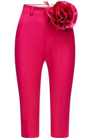 AREA Flower-appliqu?? tailored shorts