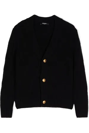 Balmain Logo-appliqué cardigan