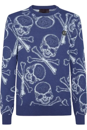 Philipp Plein Skull-motif cotton jumper