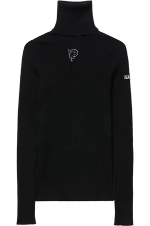 Puccini Logo-appliqué virgin-wool ribbed jumper