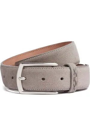 Ermenegildo Zegna Mélange-effect suede belt