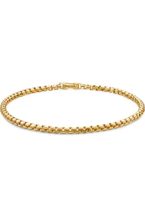 David Yurman 18kt yellow DY Bel Aire Box Chain bracelet (2.7mm)