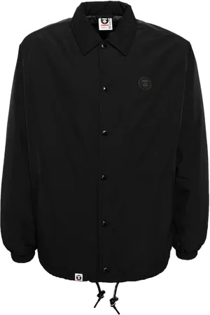 A Bathing Ape Logo-patch shirt jacket