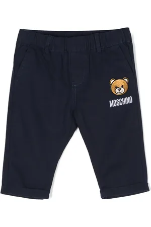 Moschino Leo Teddy-appliqué tapered trousers