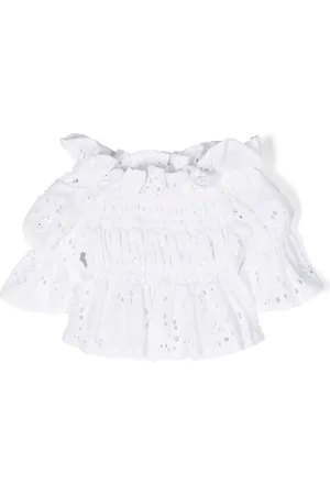Lapin House Broderie-anglaise ruffled blouse