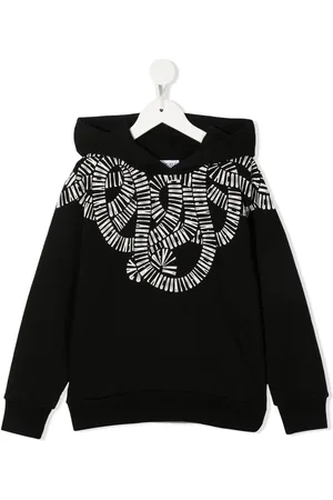 MARCELO BURLON Logo-print cotton hoodie