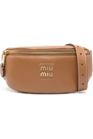 Miu Miu Logo-lettering leather belt bag