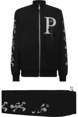 Philipp Plein Skeleton-print jersey tracksuit