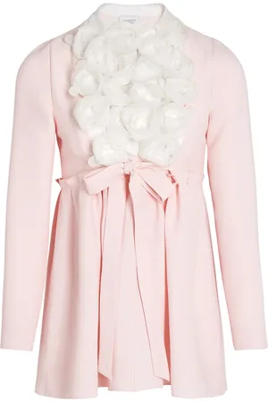 Giambattista Valli Floral-appliqué dress
