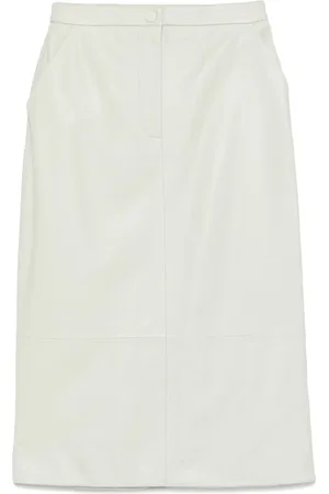 YVES SALOMON Leather mini skirt