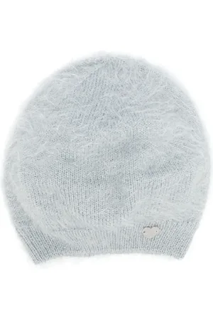 MONNALISA Heart-charm frayed beanie