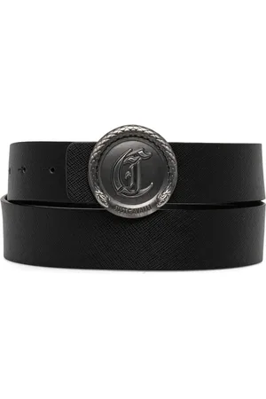 Roberto Cavalli Embossed-buckle belt