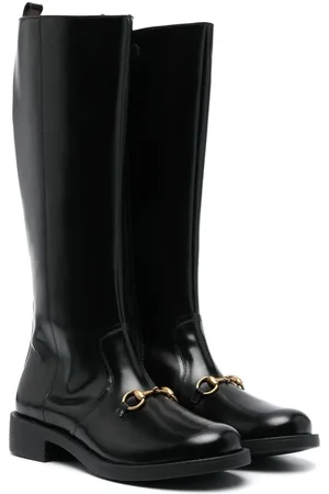 Gucci Horsebit-detail leather boots