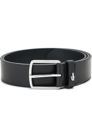 Lacoste Logo-plaque leather belt