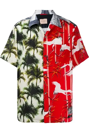 BUSCEMI Palm tree print shirt