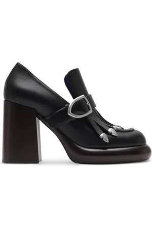 Burberry 95mm wedge fringed pumps