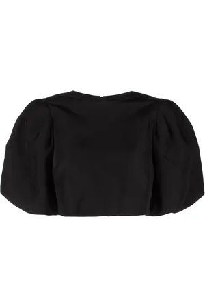 Msgm Puff-sleeve cropped blouse