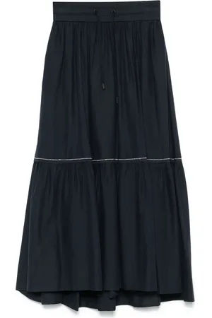 PESERICO SIGN Cotton voile maxi skirt