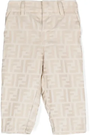 Fendi FF-motif cotton trousers