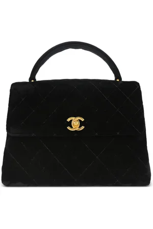 CHANEL 1997 CC Velvet handbag