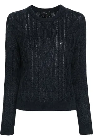 THEORY Cable-knit jumper