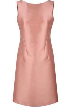 Alberta Ferretti Satin back-bow dress