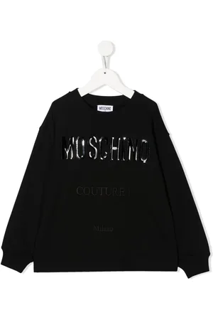 Moschino Appliqué logo cotton sweatshirt