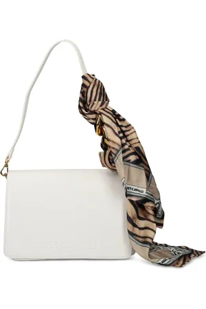 Roberto Cavalli Embossed-logo shoulder bag