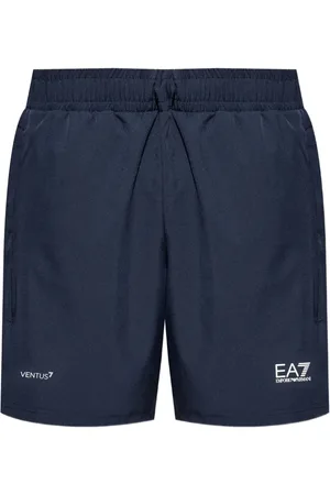 EA7 Logo-print track shorts