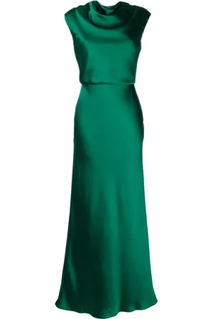 Amsale Cowl-neck sleeveless maxi dress