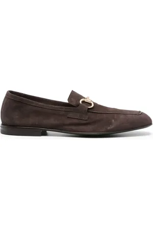 Green george Horsebit-detail loafers
