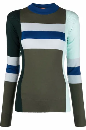 Colville Stripe-print colour-block jumper
