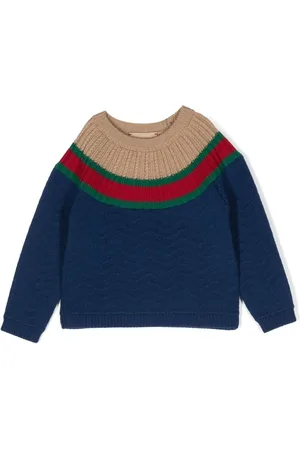 Gucci Stripe-detailing crew-neck jumper