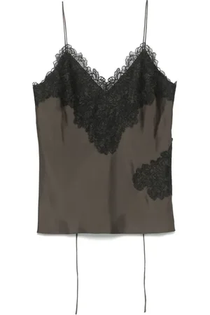 Rohe Lace-detail silk top