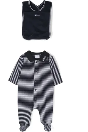 HUGO BOSS Stripe-print cotton pajama set