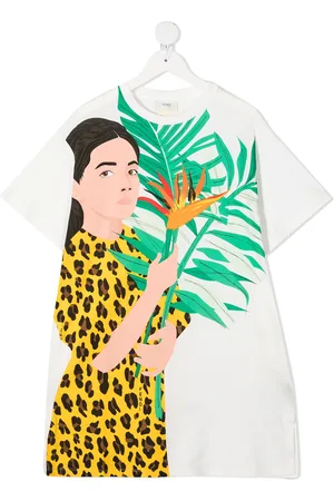 Fendi Graphic-print T-shirt dress