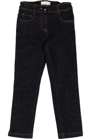 Fendi FF logo-embroidered jeans