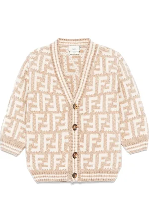 Fendi FF intarsia-knit cardigan