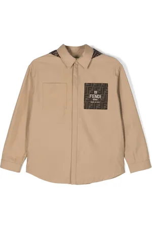 Fendi FF-pattern hooded bomber jacket